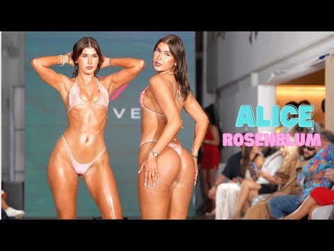Alice Rosenblum in 4K Slow Motion | Art Basel Miami 2026 | Veve Swim | Exa Shows