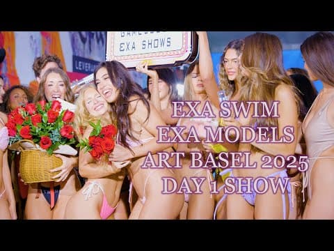 Exa Swim Exa Models | Day 1 Looks | Miami Art Basel 2025 [8K]
