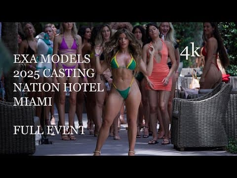 Exa Models Casting Miami Swim Week 2025