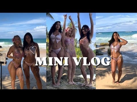 MINI VLOG: Content Day with Exa Models, BTS, Bikinis, Models Dominican Republic