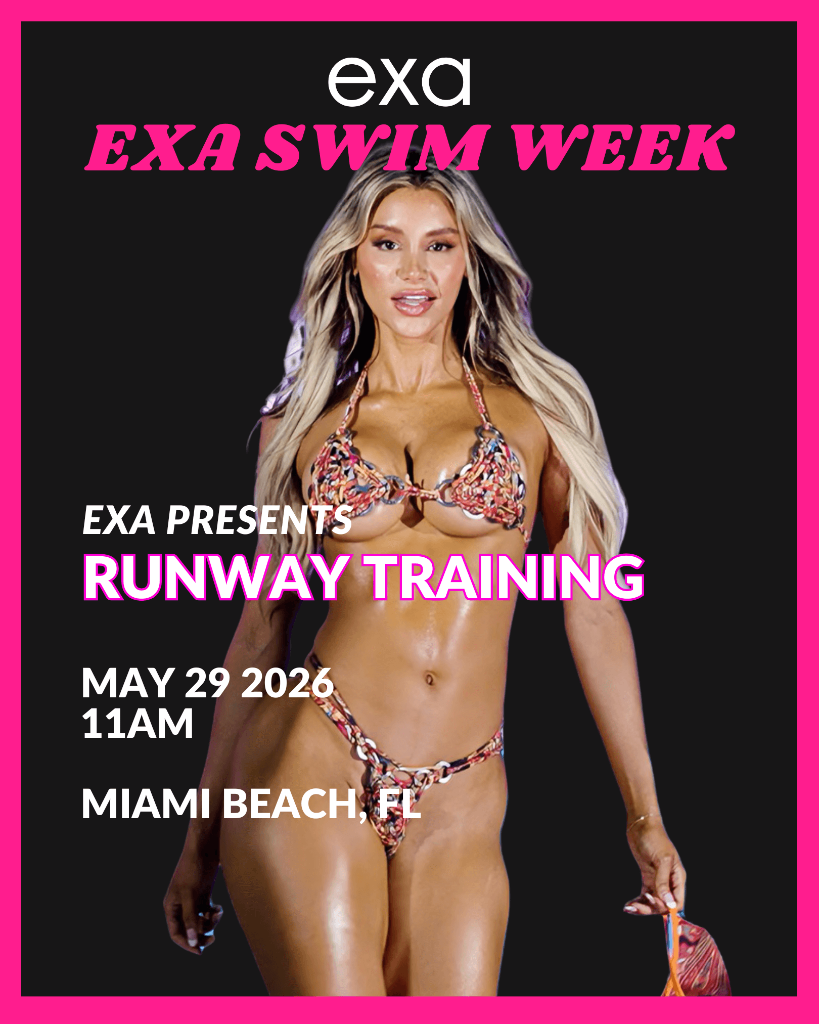 Miami Swim Week Runway Training